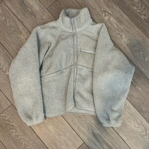 Urban Outfitters Gray Sherpa Jacket